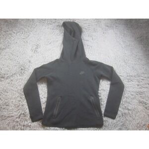 Nike Sweatshirt Womens Small Black High Neck Pullover Fleece‎ Hoodie Sportswear
